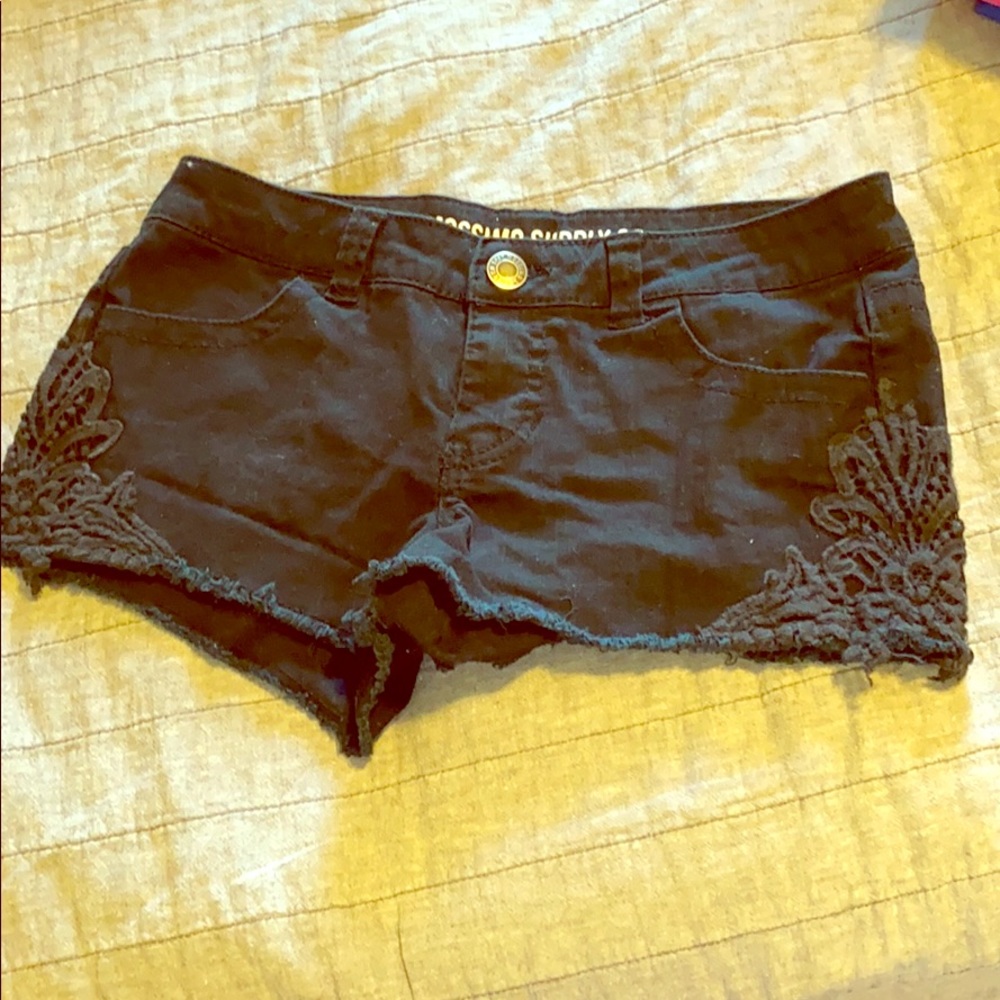 Mossimo supply jean short with lace design